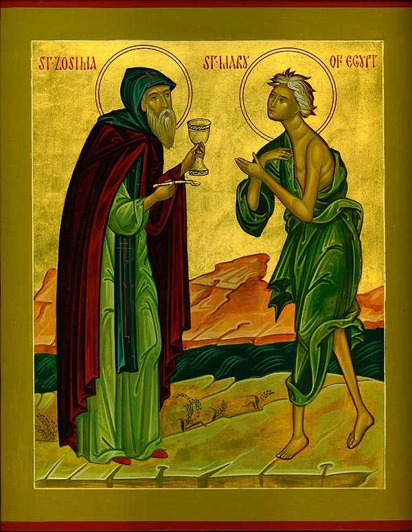 Преподобный Зосима и Мария Египетская mary-egypt