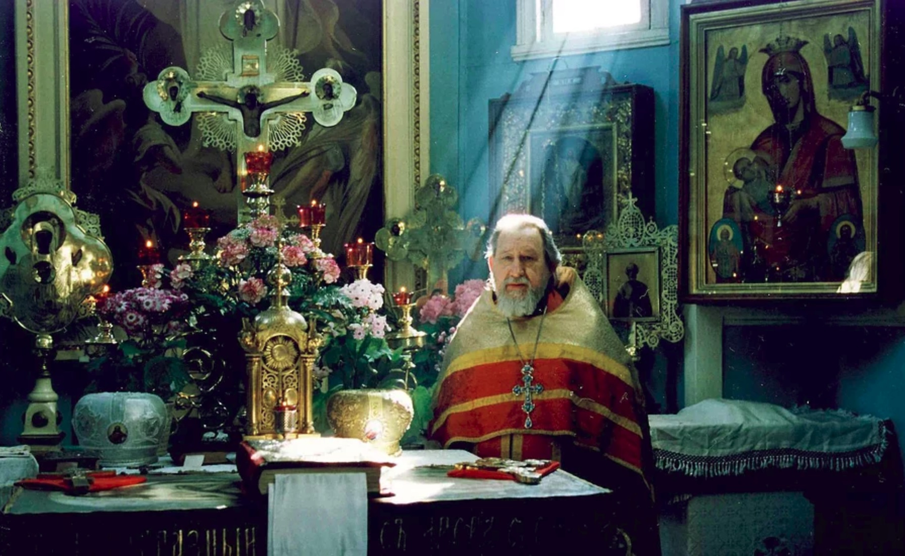 О. Модест в старости. Фото в алтаре